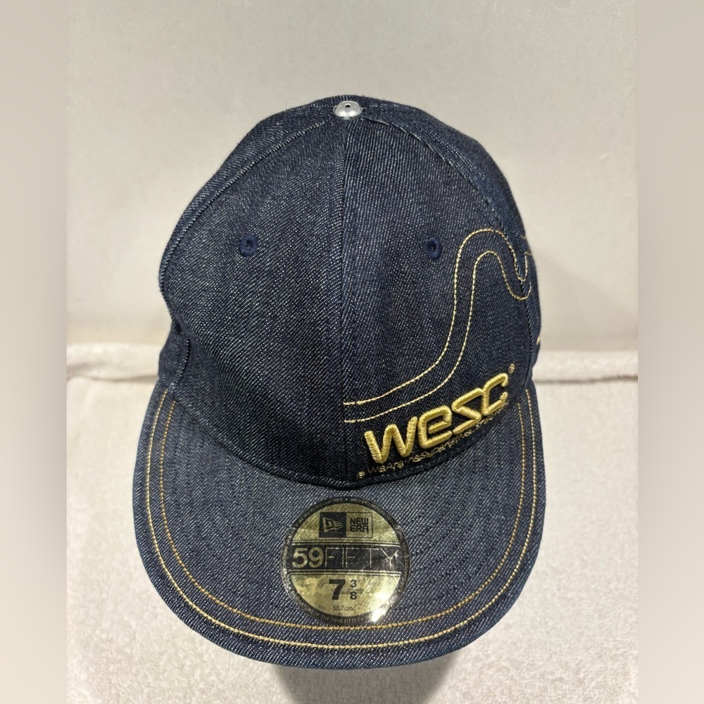 WESC New Era Denim Fitted Cap 7 3/8 - Street Style Hat